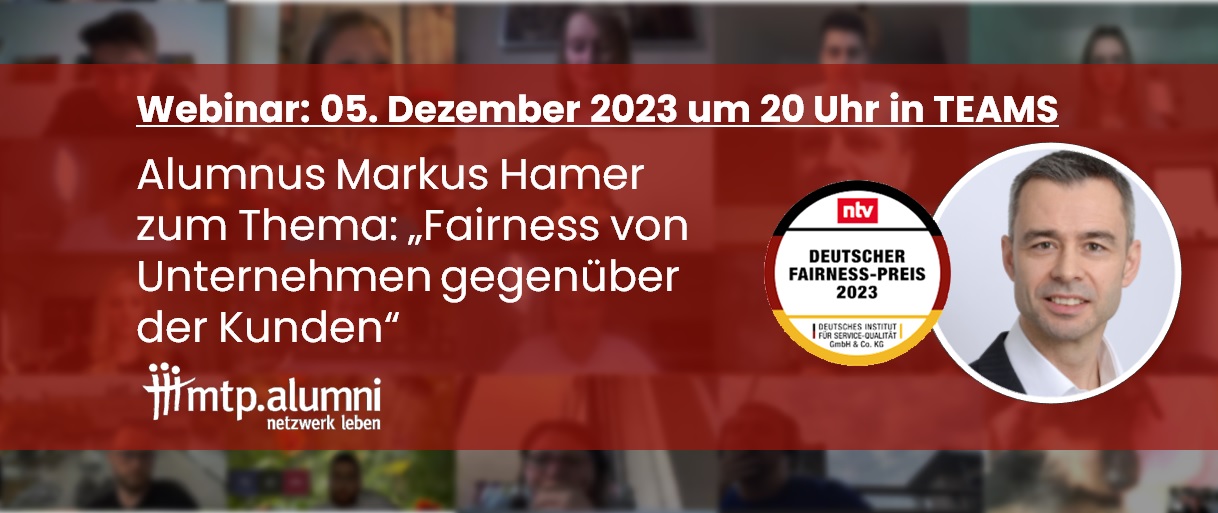 Webinar: Fairness von Unternehmen gegenüber der Kunden