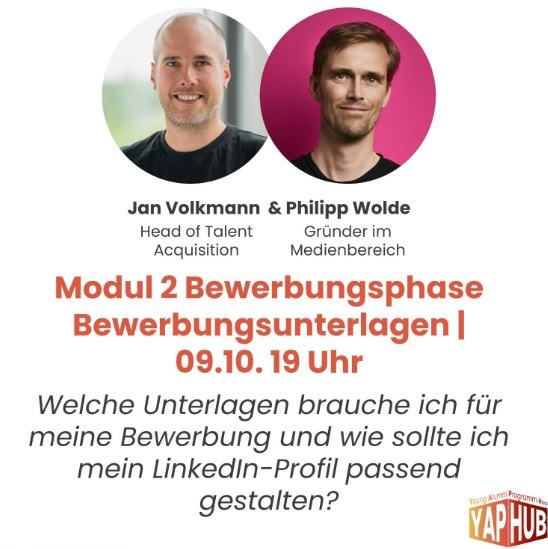 4. YAPHub - Die moderne Bewerbung und was brauche ich dafür