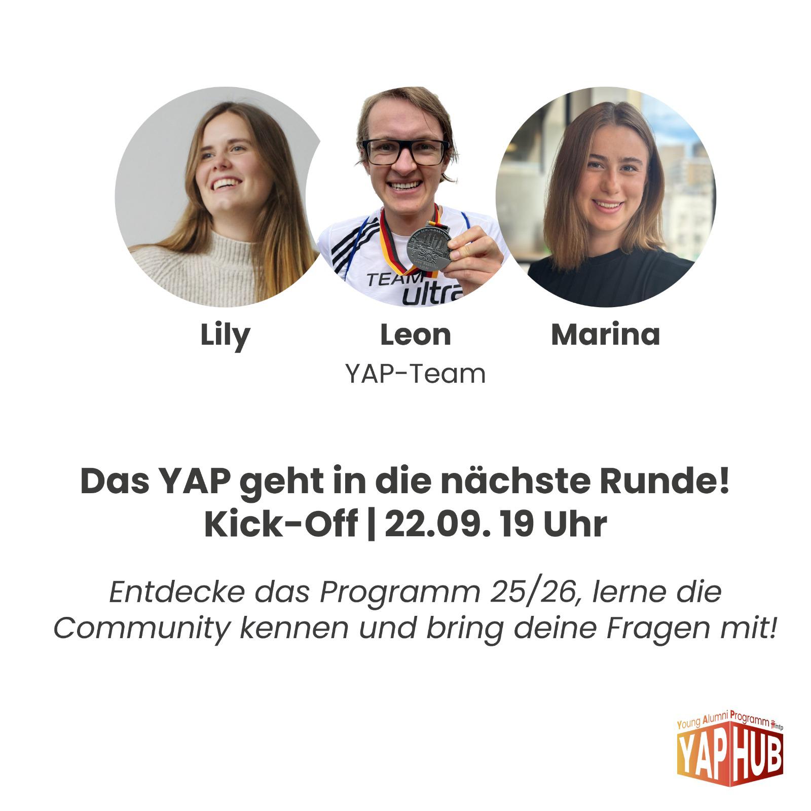 YAP Kick-Off (Young Alumni Programm)